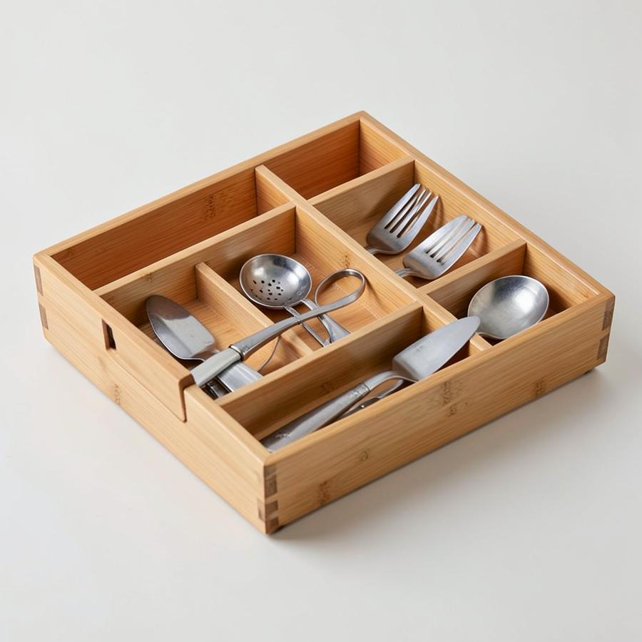 Bamboo Expandable Drawer Organizer